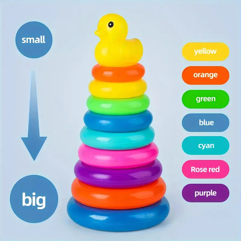 Colourful Stacking Tower Rings